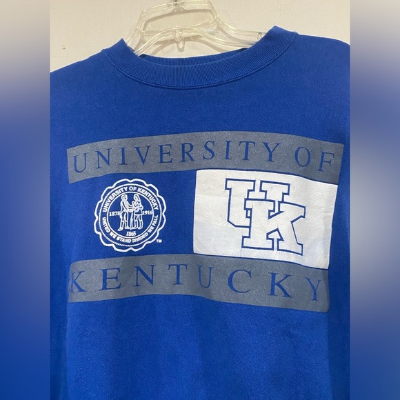 Vintage 90s University Of Kentucky Wildcats Graphic Sweatshirt Jansport Medium - Picture 2 of 5
